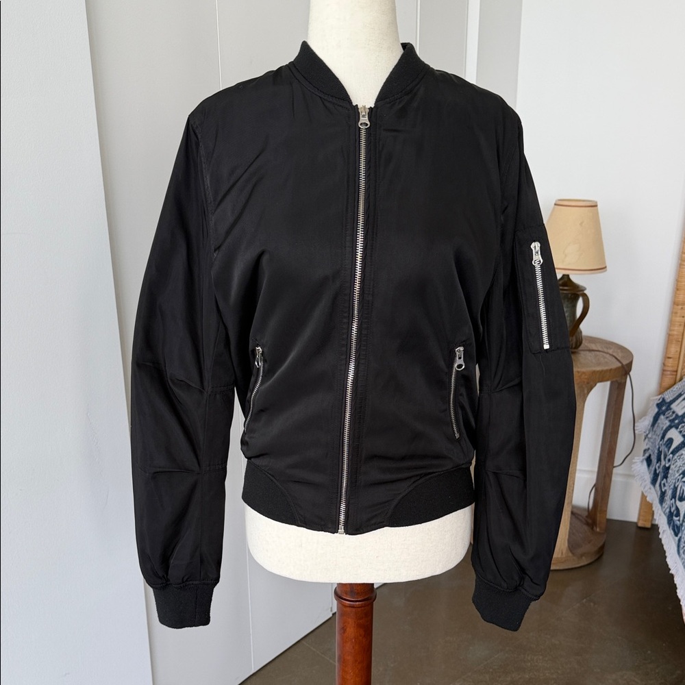 Lush Black Jacket with Ivory Label